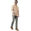 WOODLAND MFCS 124 FULL SLEEVE Mustard/White SHIRT