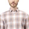 WOODLAND MFCS 125 FULL SLEEVE BEIGE MULTI CHECK SHIRT