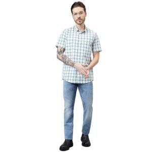 WOODLAND MHCS 72 HALF SLEEVE GREEN MULTI SHIRT