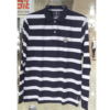 WOODLAND IWPTS 001FS BLACK WHITE FULLSLEEVE POLO