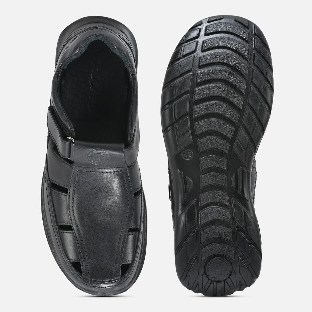 WOODLAND GD 4927123 BLACK SANDAL